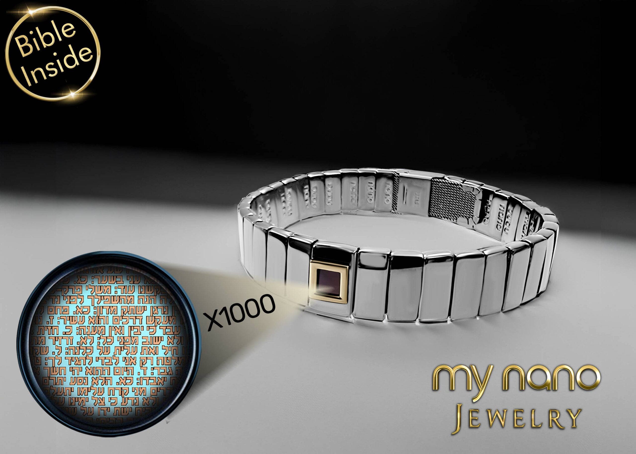 Wearable Bible Viewed Through Professional Microscope by My Nano Jewelry
